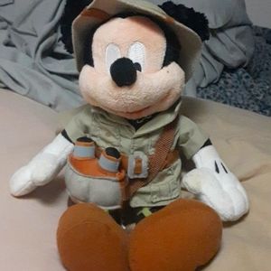 Walt Disney Parks Safari Mickey 12" Plush, no tag